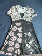 Damenkleid Taifun Gr. 40, Schwarz+ rosa-weiß...