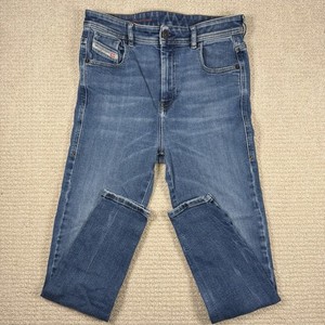 Diesel Sandy-High Womens Jeans Size 28x26 Blue Stretch Slim Straight Denim Italy