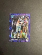 2021 Panini Donruss Optic - Rated Rookie Simi Fehoko #242 - Purple Shock Prizm