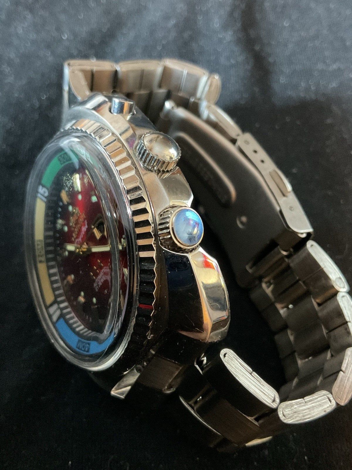 Mint Orient Automatic Radiant Red King Diver Date… - image 11