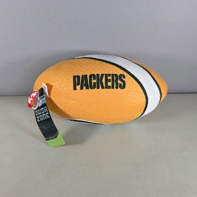 TY NFL Rush Zone Plush Football Green Bay Packers 12'' Team Logo Collectible
