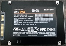 Samsung 860 EVO 250GB SSD MZ-76E250 2.5" SATA III Solid State Drive - 80 Health