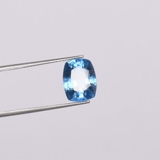 6.20 Cts Fantastic London Blue Topaz Loose Gemstones Collection Cushion Cut