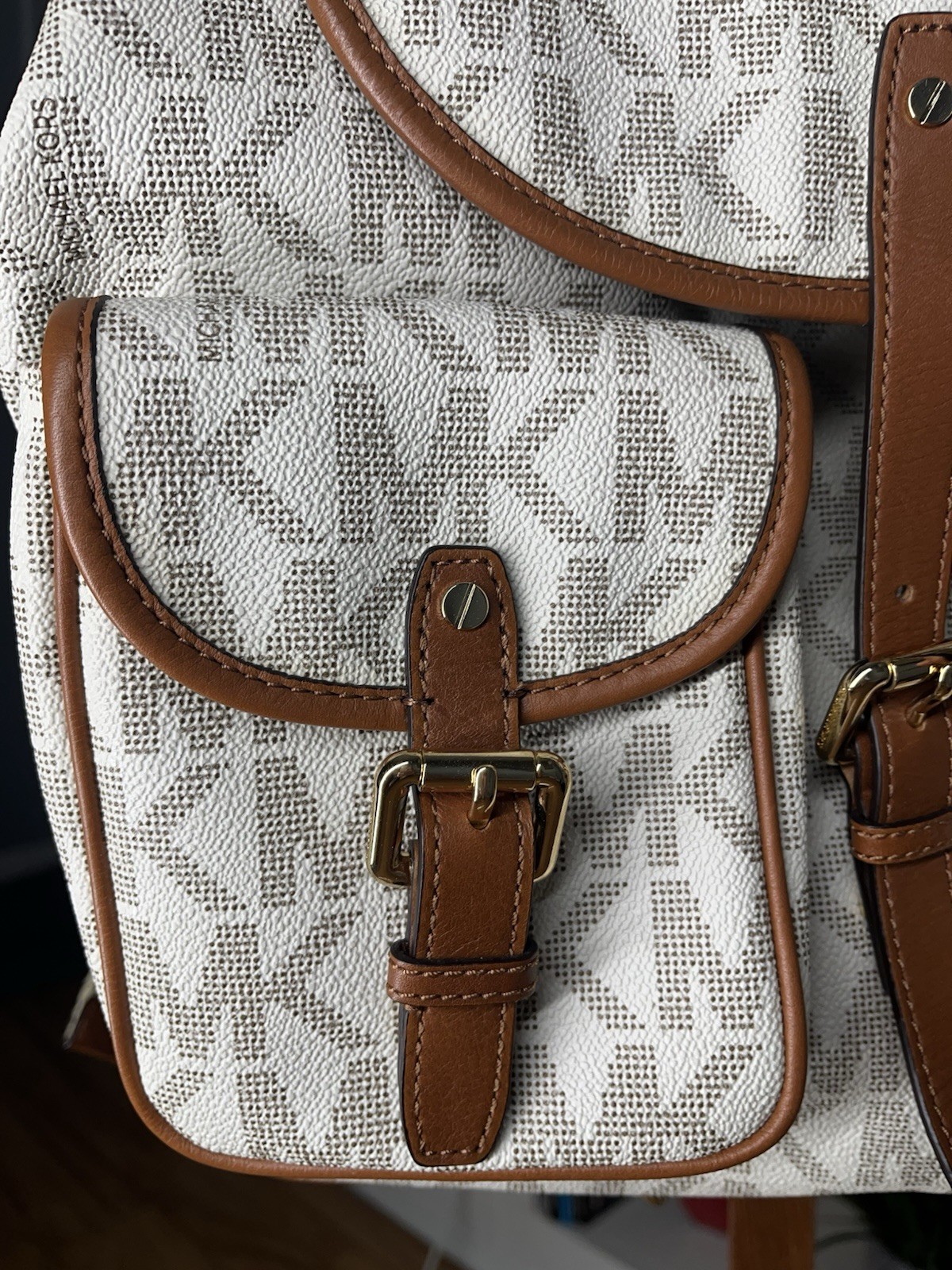 Michael Kors Jet Set Monogram Drawstring Backpack… - image 2
