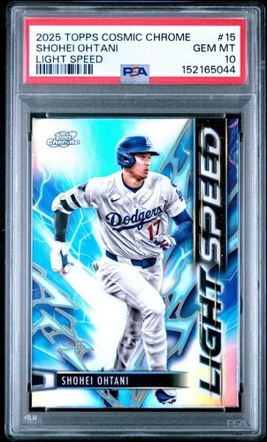 2025 Topps Chrome Cosmic Light Speed LS-15 Shohei Ohtani Dodgers PSA 10 GEM MINT