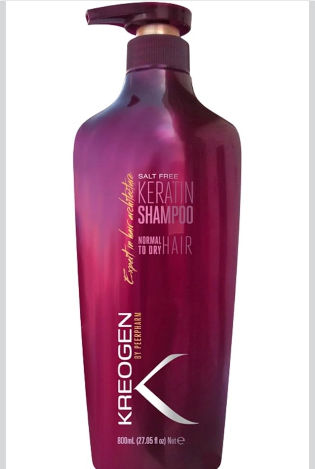 Keratin Shampoo for Normal to Dry Hair 800 ml