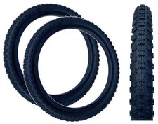 COPPIA PNEUMATICI BALDY'S 20x2.125 BMX Mountain Bike NERO Knobby Tread