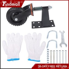 Findmall 6" Gate Wheel with Brake 500lb Capacity 360 Rotation Caster Kit