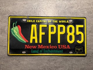 USA License Plate Nummernschild Kennzeichen New Mexico Land of Echantment