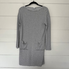 J. Jill Women’s Small Grey White Dress Stretchy Minimalist Capsule