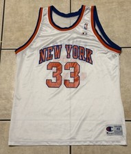 Vintage Patrick Ewing Champion Jersey 48 New York Knicks Brunson Towns Frazier
