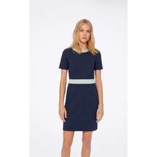 Tory Burch Color Block Ponte Navy Blue/Green Womens Size Small