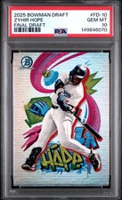 2025 BOWMAN DRAFT FINAL DRAFT #FD-10 ZYHIR HOPE PSA 10