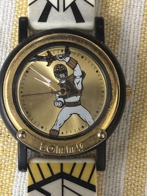 Rare 94 Mighty Morphin Power Rangers White Collectors Series Quartz Analog Watch