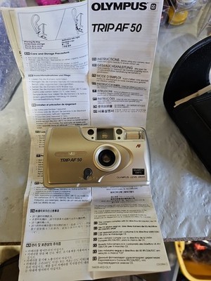 Camera Olympus Trip AF 50 28mm Lens Point & Shoot 35mm Untested