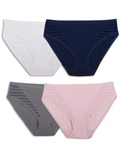 Fruit of the Loom Women's Hi-Cut Moisture Wicking Panties Assorted Medium