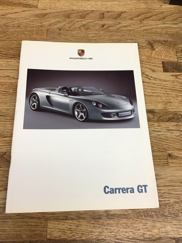 Porsche Carrera GT Soft Cover Dealer Brochure New A-2 - Picture 1 of 5