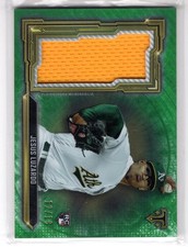 2020 Topps Triple Threads #SJR-JL Jesus Luzardo Jumbo Patch Emerald /18 RC