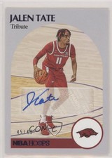 2021 Panini Chronicles Draft Picks Hoops Retro Purple 45/49 Jalen Tate Auto 1gk6