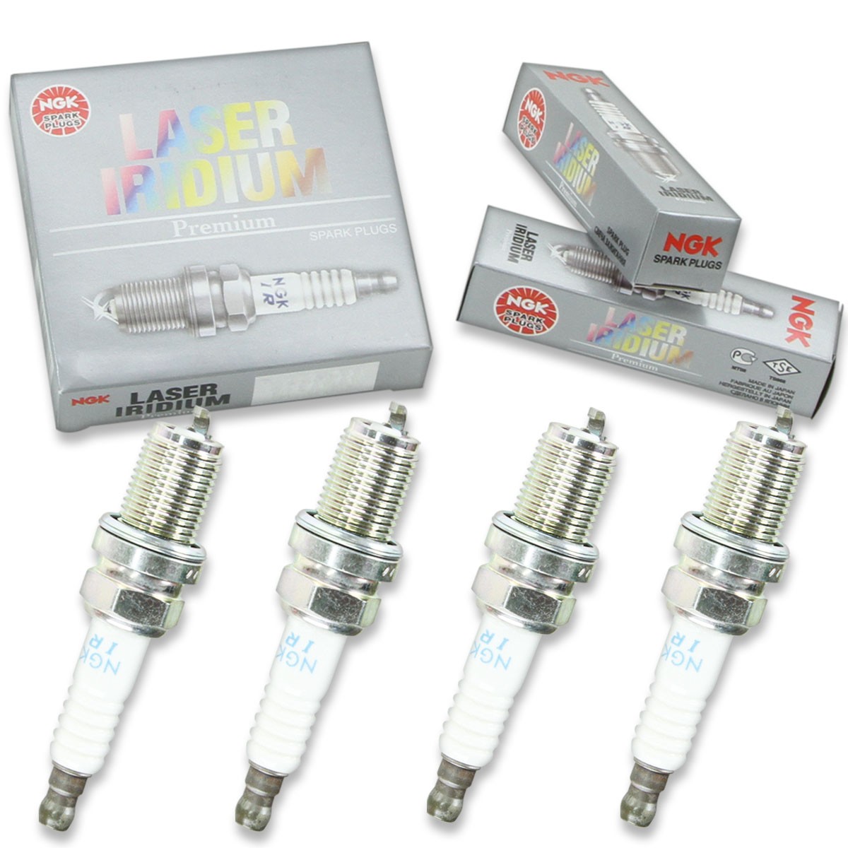 4pcs NGK 6588 Laser Iridium IFR9H11 Motorcycle Spark Plug Tune Up Kit Set do