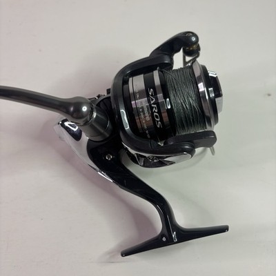 Shimano Saros 2500FA Spinning Reel Malaysia Black Silver Pre-owned Nice Cond