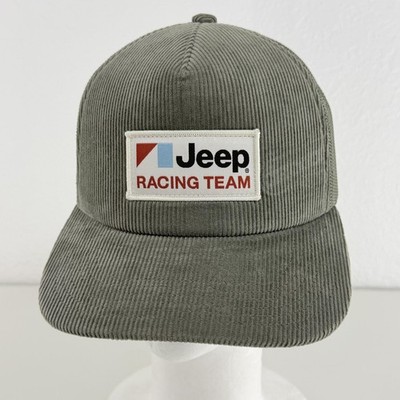 Jeep Racing Team Hat Cap Snap Back American Eagle One Size Green Mens Trucker