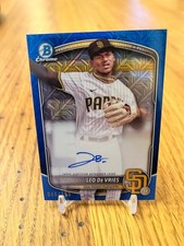 Leo De Vries - 2025 Bowman Chrome Mega Box  Auto Blue 40/150