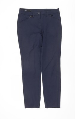 Bianca Damen blau Chino Hose Größe 10 gerade Stretch