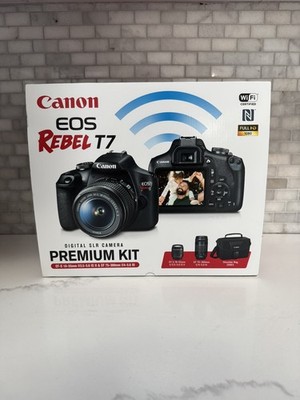 Canon EOS Rebel T7 24.1MP Digital Camera (Kit 18-55mm ES IS Lens) New Sealed