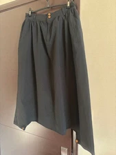 COMME des GARCONS Sarouel Pants Black Cotton Used Waist Pockets