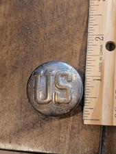 Union Civil War Army U.S. Insignia Leather Back Pack Belt Strap Pin L@@K!!! a