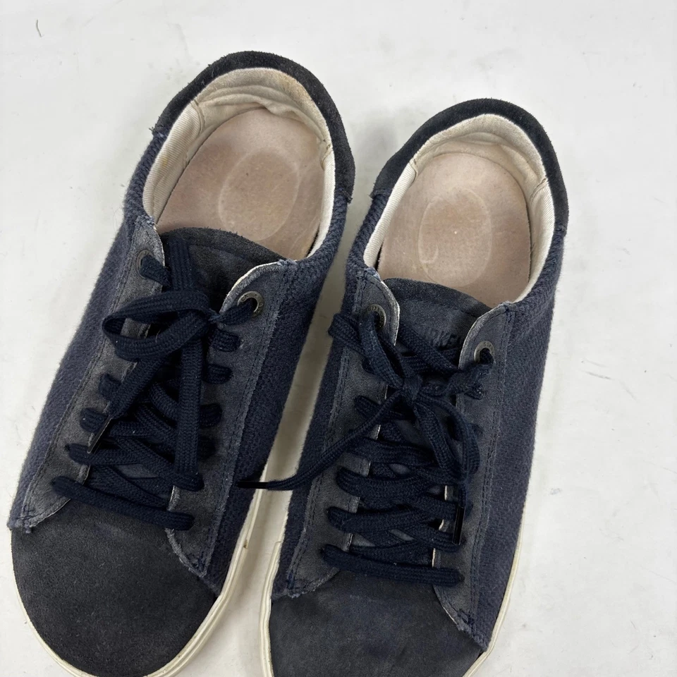 Birkenstock изгиб замши кожаные кроссовки обувь темно-синий женский размер 37 США 6-6,5 - Изображение 3 из 4