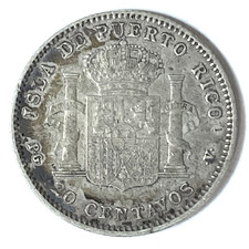 1895 Year Puerto Rican Coins for sale | eBay