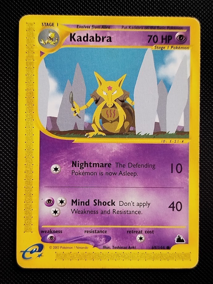 (GD) Kadabra 69/144 2003 Skyridge Regular Pokemon Card