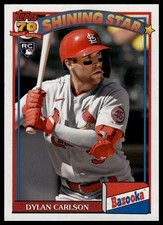 2021 Topps Archives #91BZ-5 Dylan Carlson 1991 Topps Bazooka Shining Stars