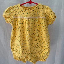 Circo Vintage Yellow Floral Romper Girls Size 18 Months