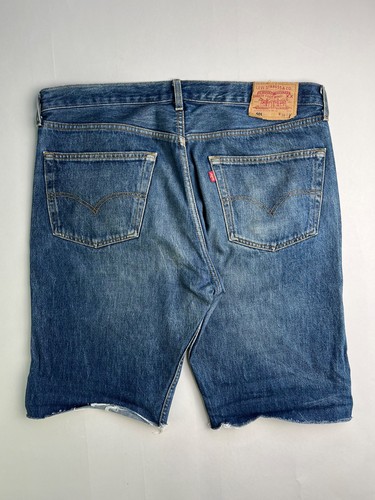 Levis 501 Jeans Short Bleu Laver W38 6 - Photo 4 sur 5