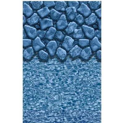 ESTER WILLIAMS ABOVE GOUND 12x24x52 BEADED  OVAL POOL LINER  Boulder Swirl