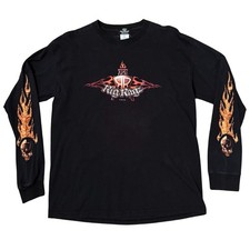 Vintage Y2K Rig Ragz Longsleeve Motorcycle T Shirt size Large