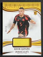 Kevin Castano 2024-25 Panini Immaculate Heralded Materials RC /65 #HM-KC