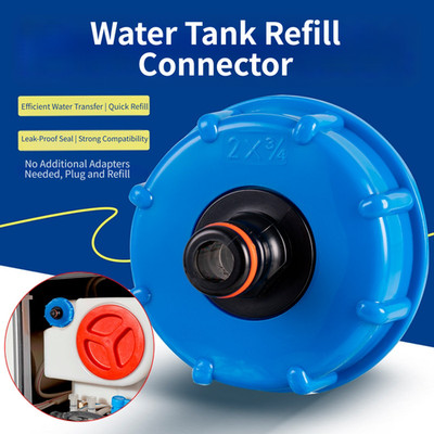 RV Quick Connect Wassertankanschluss Stopfenadapter blau für Rem