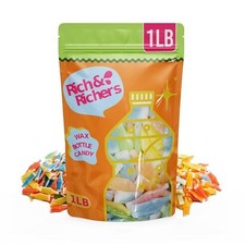 Nik-L-Nips Vintage Wax Bottle Candy Drinks ? Old School Halloween Candy, 1 Lb