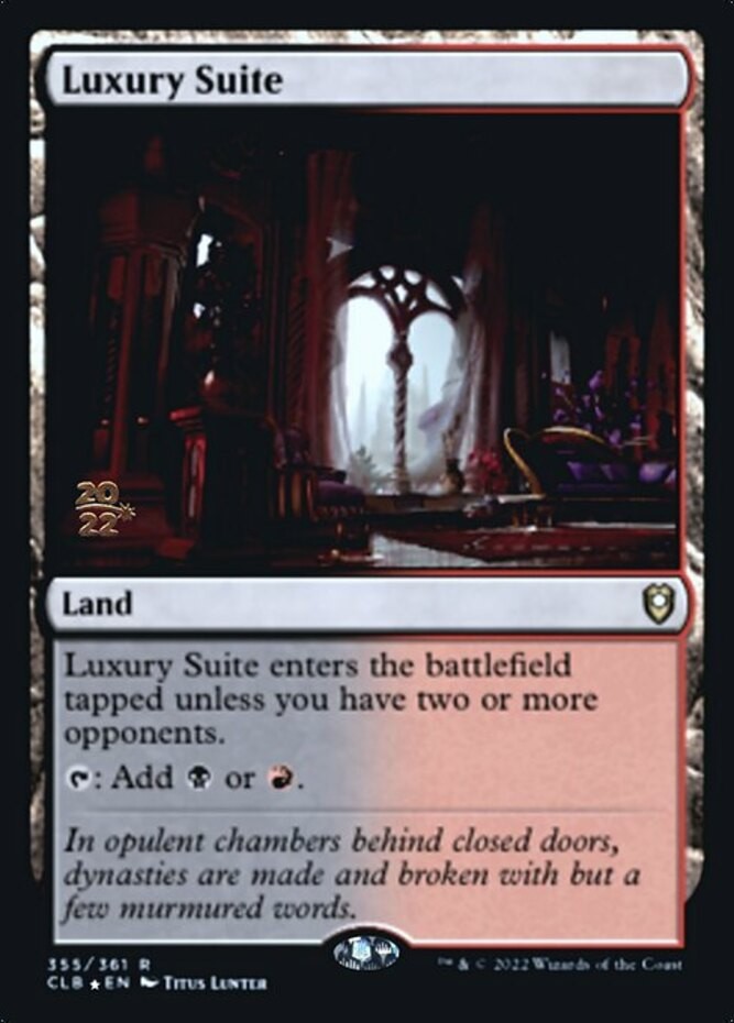 Mint/Near-Mint, English - 1 x MTG Luxury Suite - Prerelease Foil Promotional