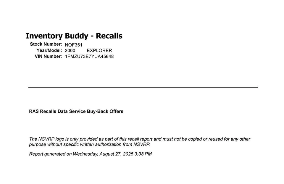 Engine 4.0L Ohv VIN X 8th Digit Federal Emissions Fits 98-00 EXPLORER 2712774 Foto 2 de 3