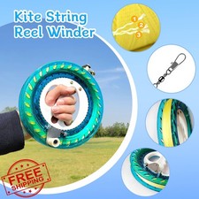 Large Beach Kite Easy Flyer with Reel Winder 650ft String