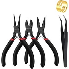 Jewelry Pliers Set of 3 Needle Nose Round Nose and Wire Cutters for DIY Craft