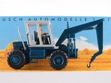 Busch 54405 TIH 445 Schlepper  (1975) mit Fahrer und Betonrohr 1:87/H0 NEU/OVP