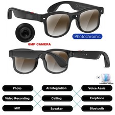 AI Smart Glasses Camera Bluetooth Call Voice Assistant Music Translate Men Women