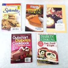 Lot of 5 Diabetic No Sugar, Sugar Substitute Cook Booklets, Equal, Splenda
