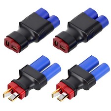 4PCS EC5 to TPlug Adapters 2 Male/2 Female for RC Lipo FPV DIY Models